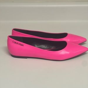 Calvin Klein hot pink flat